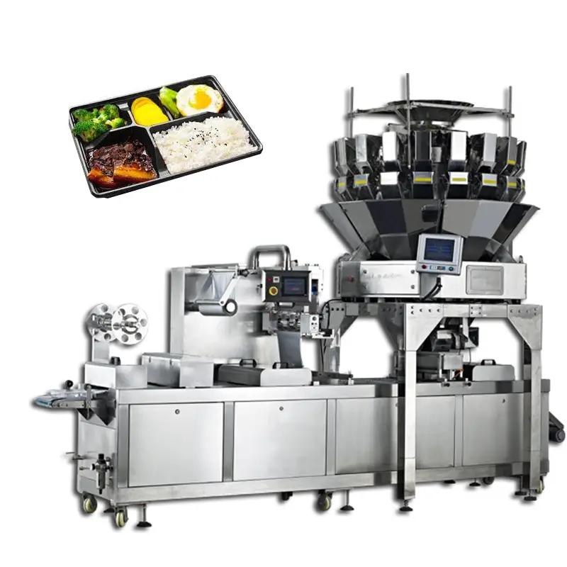 Balicí linka pro rychlé občerstvení Box Rice za tepla pro hotová jídla 1