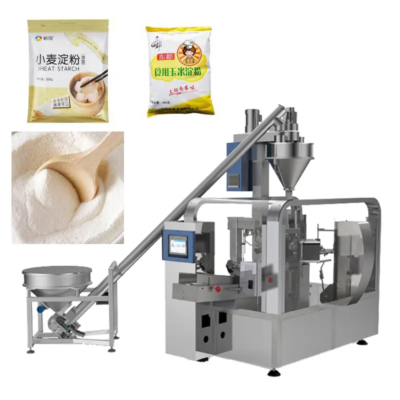 Magna tal-ippakkjar tad-dqiq tal-qamħ sħiħ li tissiġilla b'preċiżjoni għolja, magna tal-ippakkjar tal-lamtu tal-qamħirrum għal borża magħmula minn qabel 1