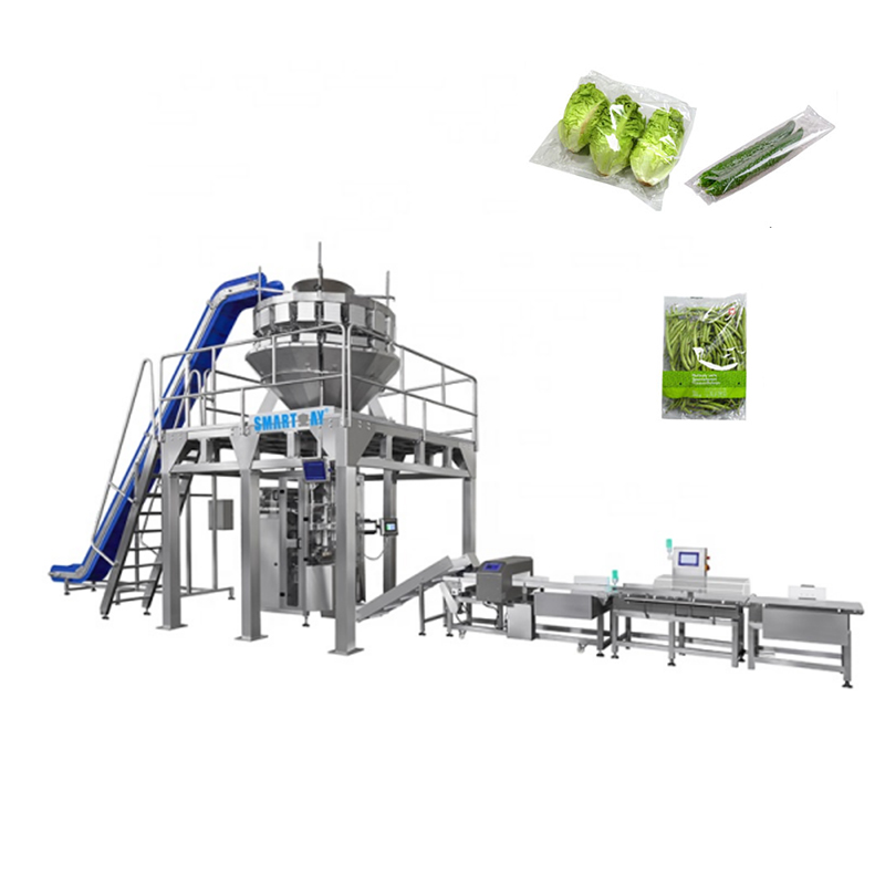 Multifunction weighing sealing filling auto vertical green vegetables packing machine celery package machine for lentils 7