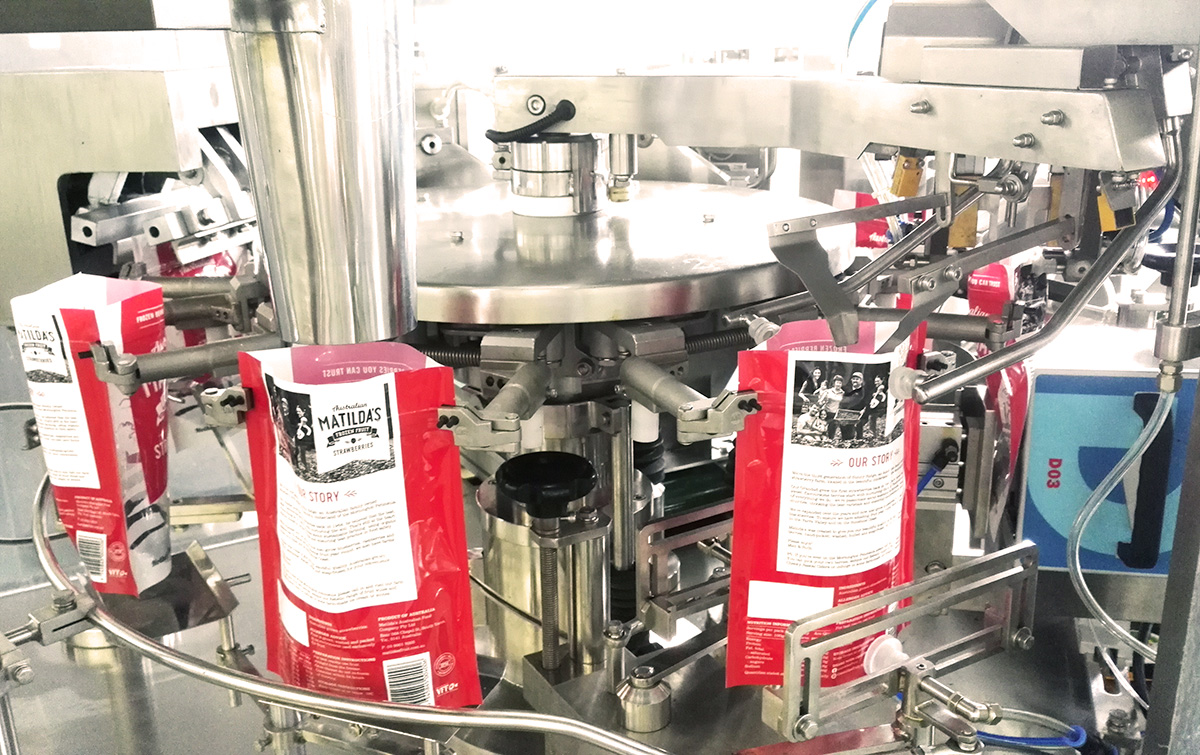 SmartWeigh-en aurrez egindako poltsak eta nachosak ontziratzeko makina birakari automatikoa, pintxoentzako patata frijituetarako 4