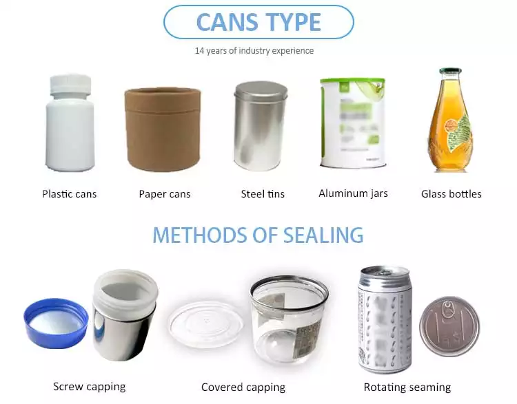 Automaatne suupistešokolaadikommide küpsiste purgi tootmispakkimisliin mitme peaga kaalujaga 1