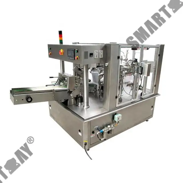 Fully Automatic Doypack sugar/ powder / cookies / chips / pet / frozen Multi-Function food premade bag packaging machine 1