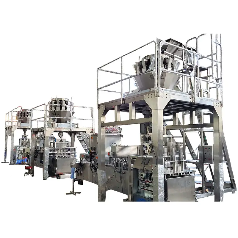 Plastic Bowl Packing Machine With PLC Touch Screen For Diced Carrots 1