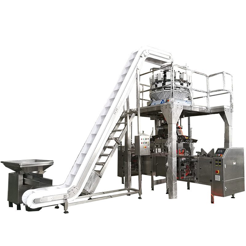 Máquina de enchimento de sachês de chá pré-fabricados em estação única, mini doypack, com sistema de embalagem e ensacamento. 1