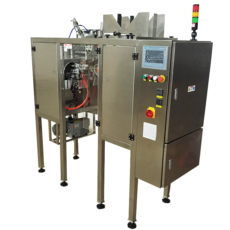 Машина за паковање унапред направљених кеса са једном станицом и вишеглавом вагом са 14 глава за сушено говеђе месо 1