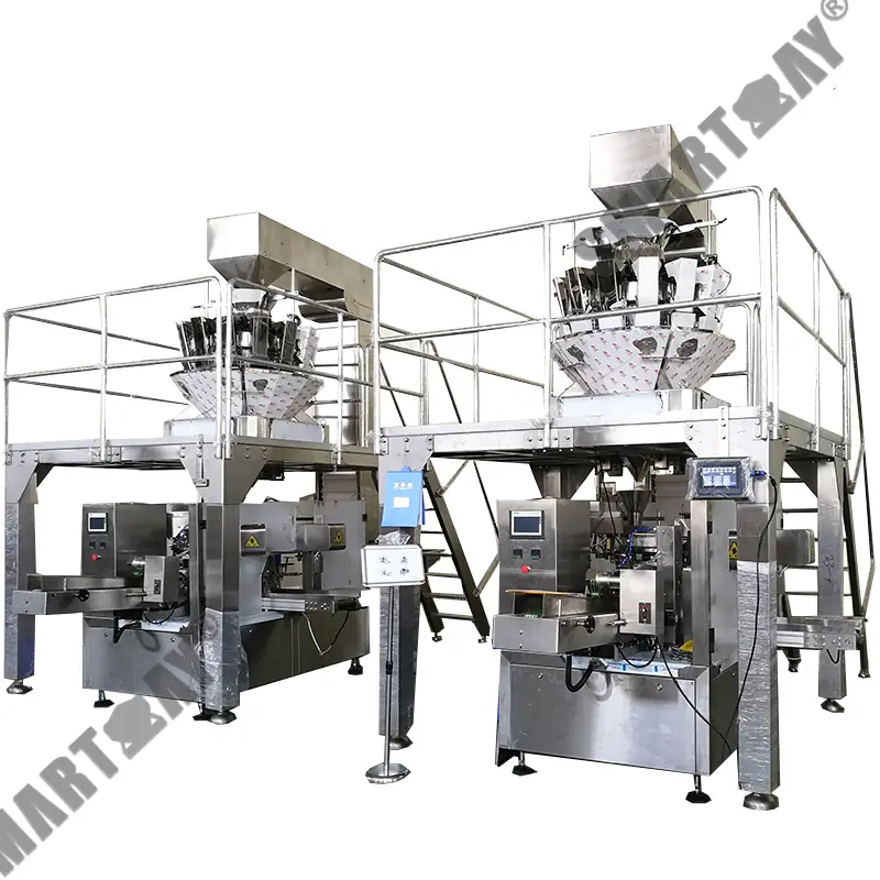 Sistem kemasan rotary kantong 14-sirah anu tos didamel kanggo jajanan siki melon sareng kadaharan kembung 1