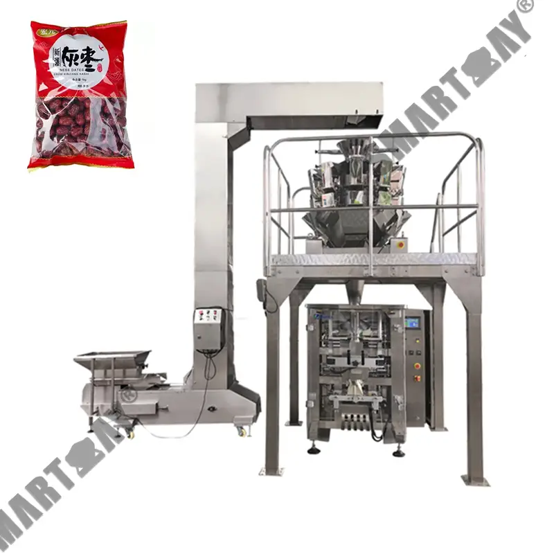 Mesin bungkus segel bentuk vertikal multi fungsi otomatis jahé beureum tanggal 1