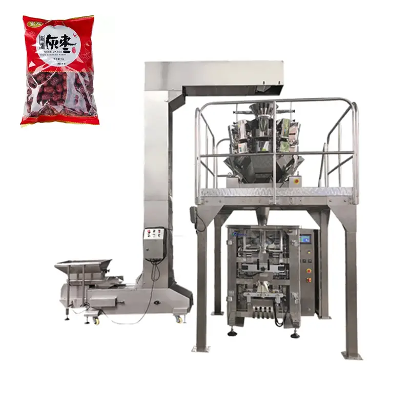 Mesin bungkus segel bentuk vertikal multi fungsi otomatis jahé beureum tanggal 1