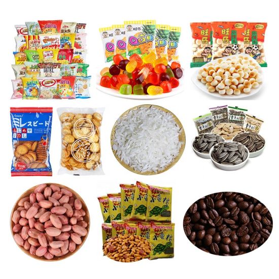 Mesin pengemas cemilan puff jagung bentuk vertikal grosir 7