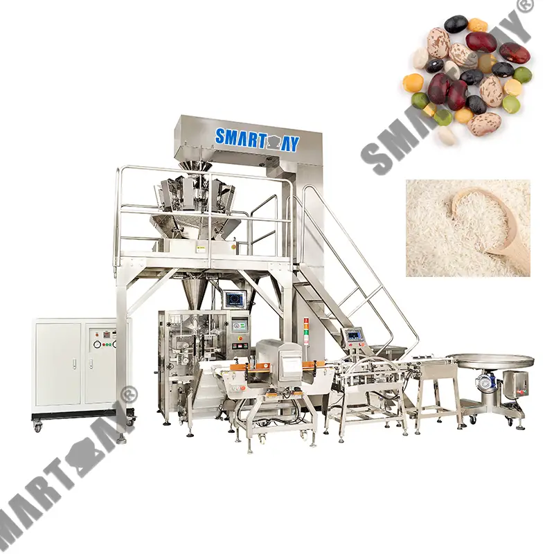 ماكينة تعبئة أكياس بسعر المصنع، ماكينة تعبئة أرز عمودية، ماكينة تعبئة حبوب كاملة 1