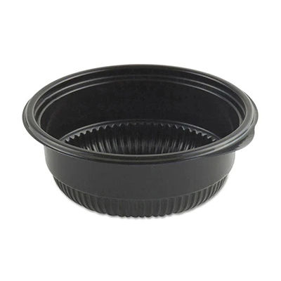 How to pack sticky sprinkled radish into plastic tray bowl? 5