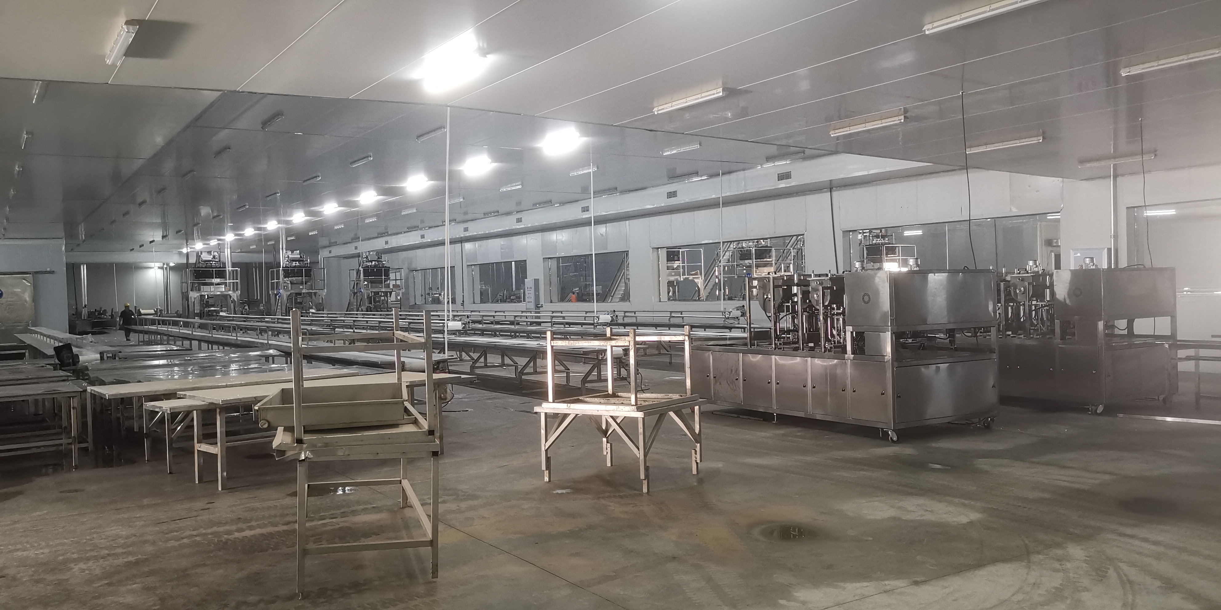 What are the functions of the crayfish tray filling and packing system? 8