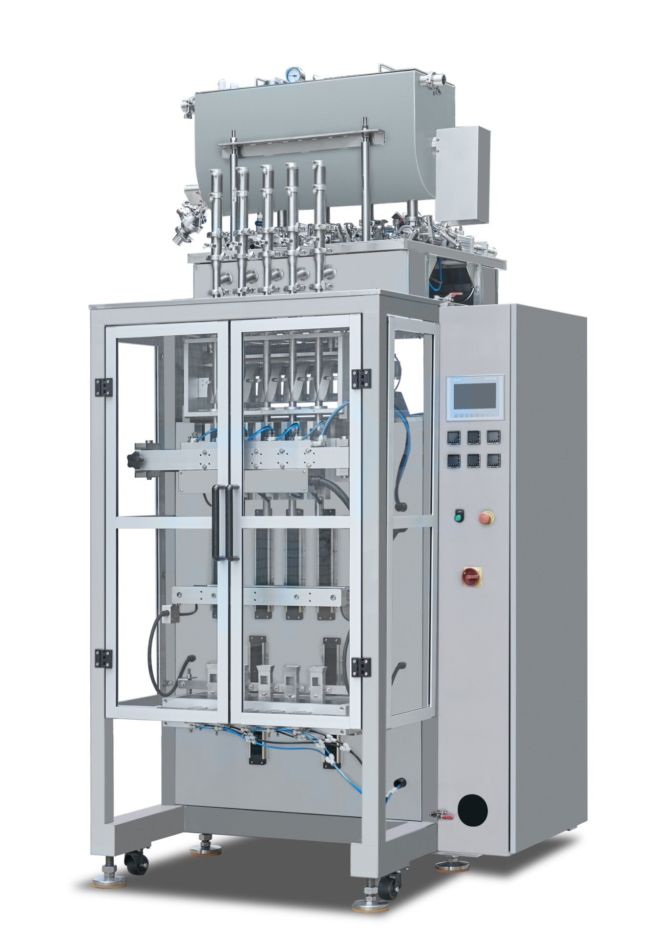 What function does a vertical multi-lane packaging machine have? 3