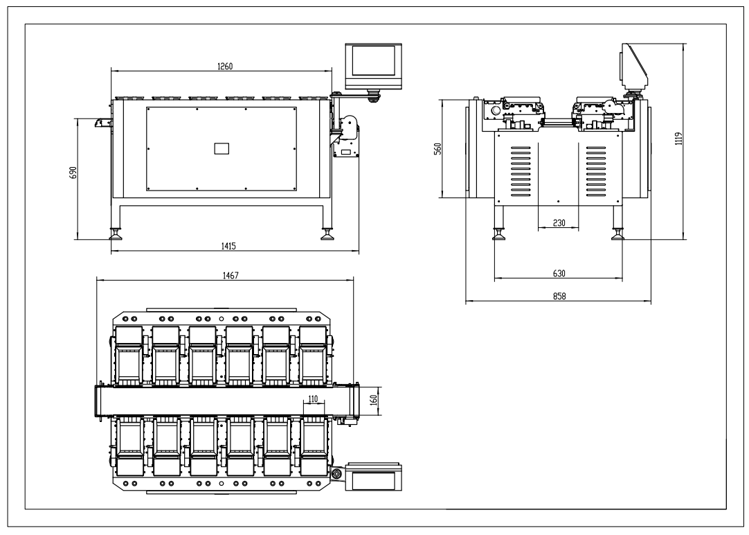 What advantages does a semi-automatic linear combination weigher have? 2
