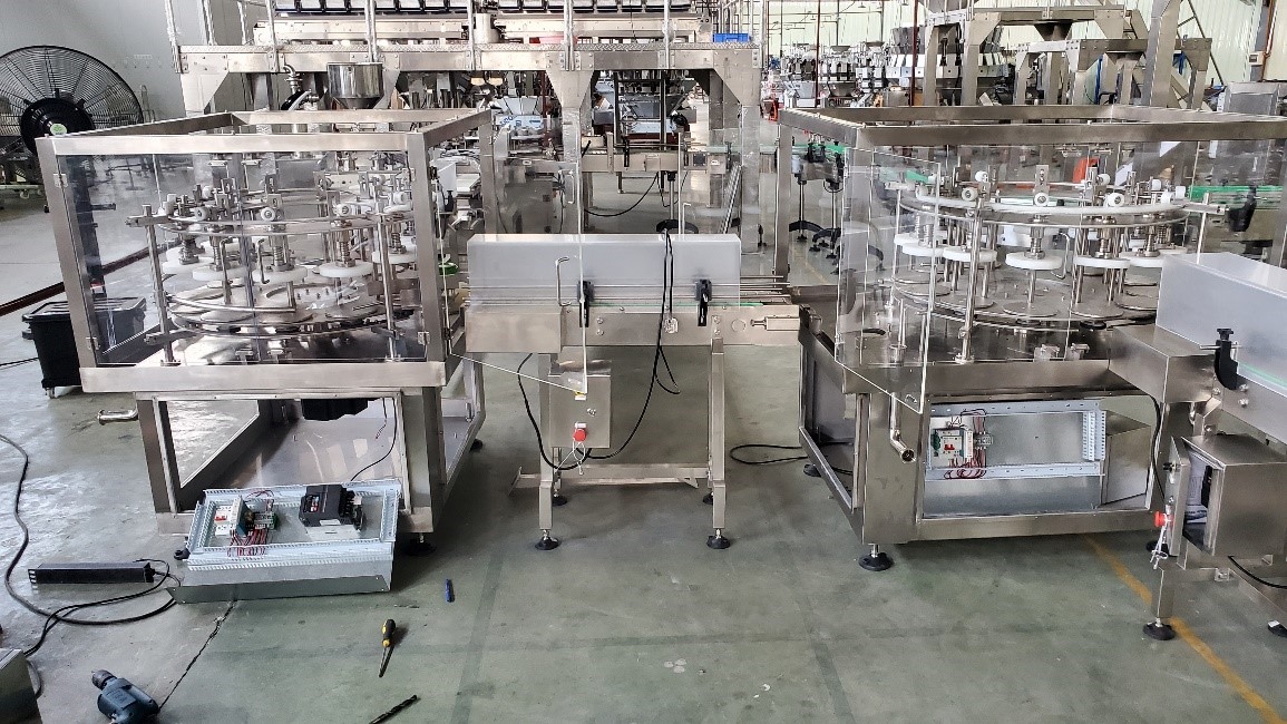 How can kimchi be automatically weighed and filled into bottles? 3