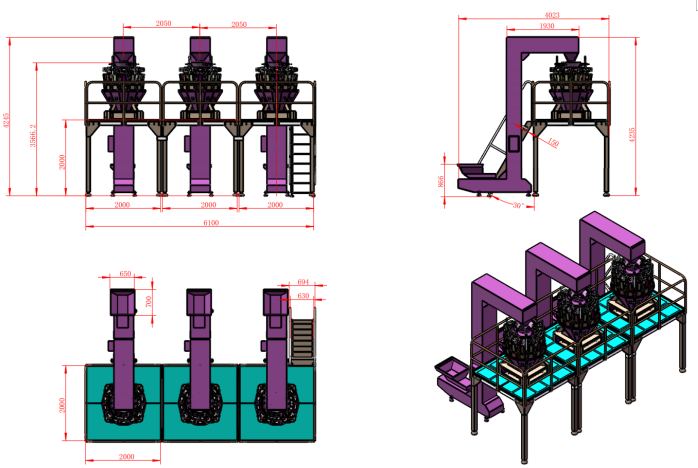 Tray sealing project reference drawing and machine