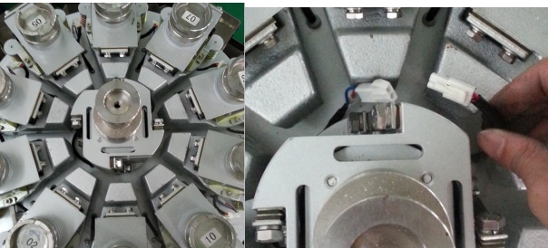 Multihead weigher main vibrator replacement steps 6