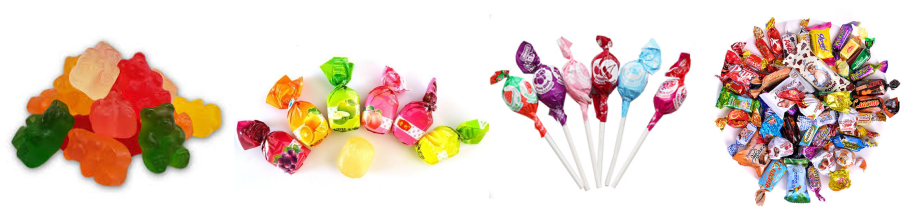 Full automatic gummy candy snacks,lollipop mixture packing line 4