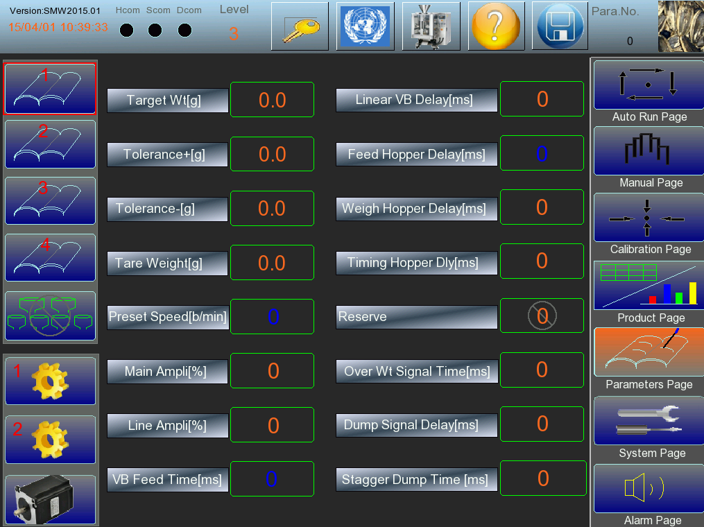 How to set multi times weigh of multihead weigher 2