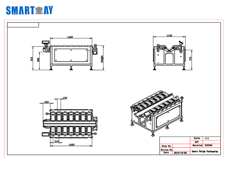 14 Head Linear Combination Weigher for Vegetables and Fruits 3