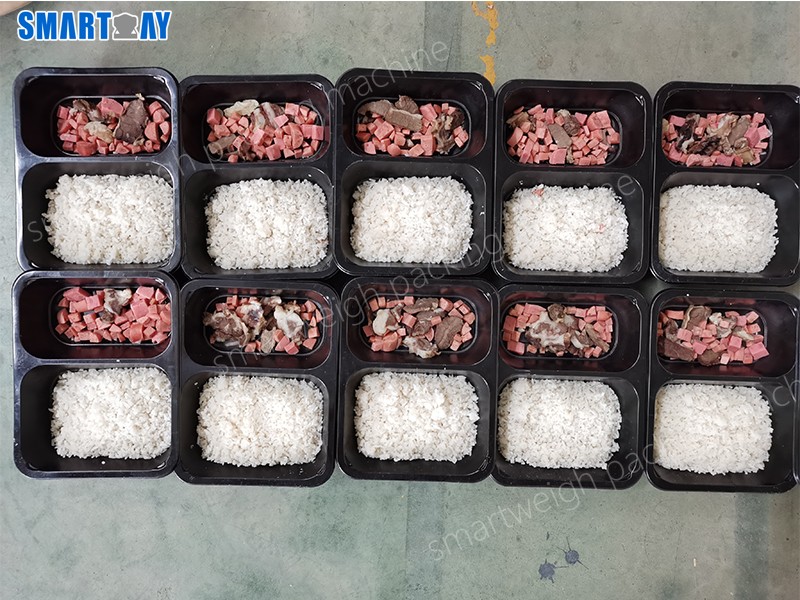 Како се пакује готов оброк? помоћу смартвејг шрафне вишеглаве ваге？ 2