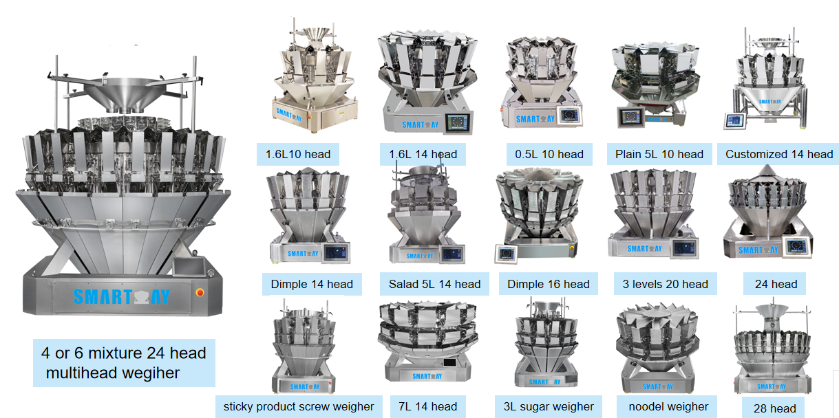 Minkä tyyppisiä Smart Weigh -monipäisiä vaakoja on saatavilla? 2