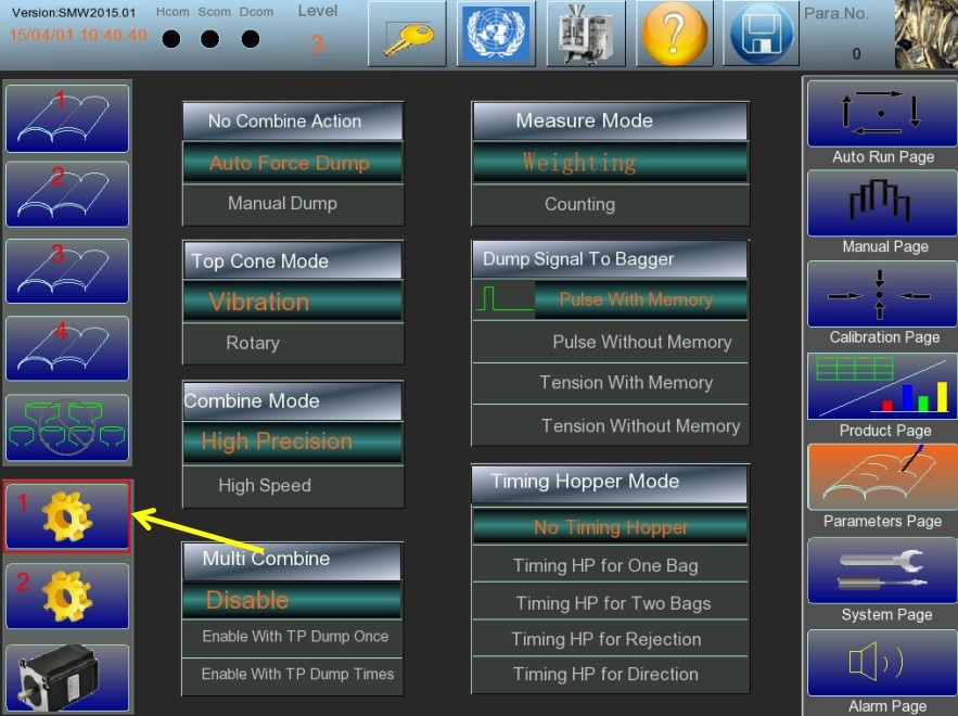 मल्टीहेड वेजर-टच स्क्रीनमध्ये मल्टी वेज कसे सेट करायचे 4