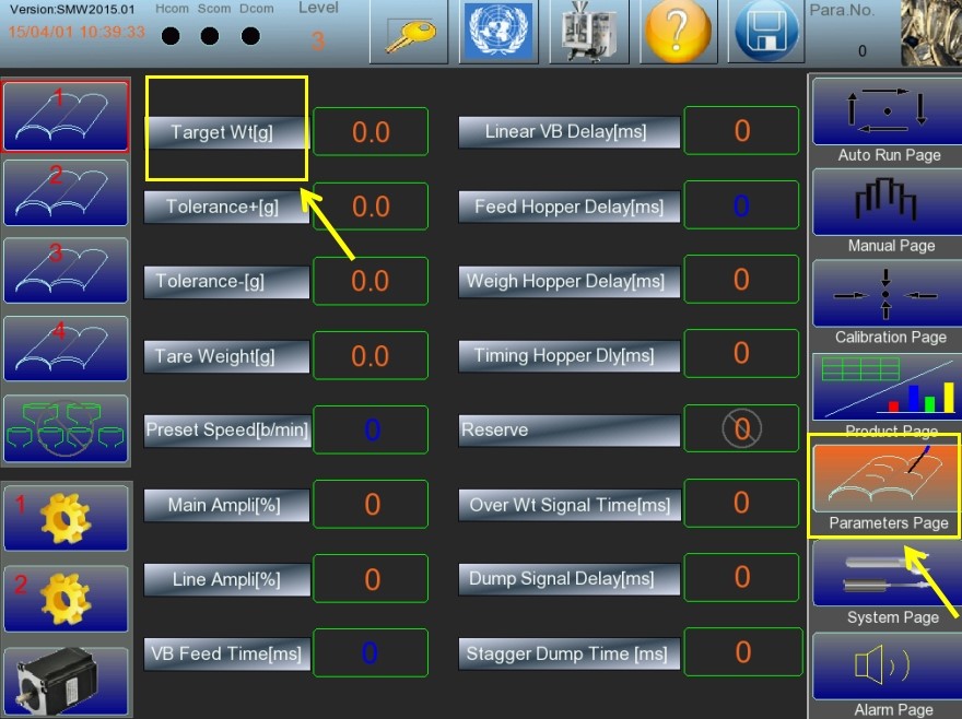 मल्टीहेड वेजर-टच स्क्रीनमध्ये मल्टी वेज कसे सेट करायचे 2