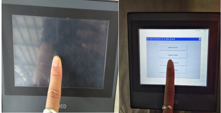 Como baixar um programa de um dispositivo USB para uma tela sensível ao toque Kinco 2