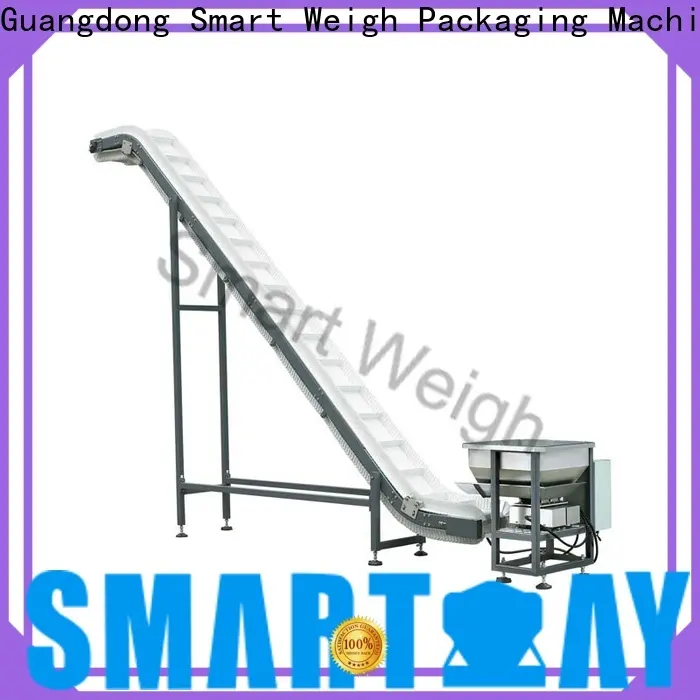 Smartweigh Pack steady inclined cleated belt conveyor with cheap price for food labeling 1