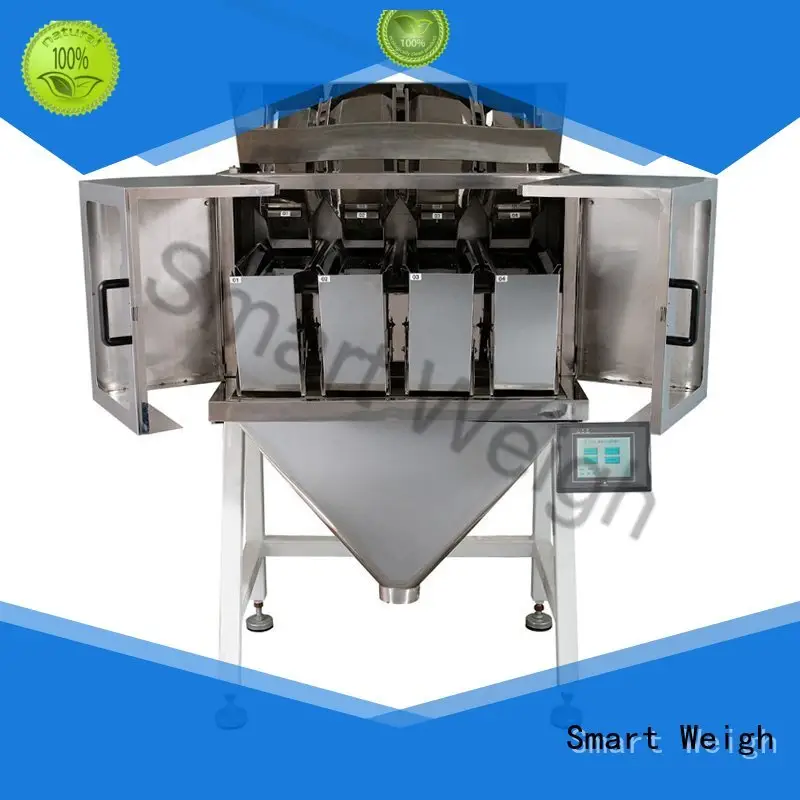Smart Weigh swlw1 2 head linear weigher for food labeling 1