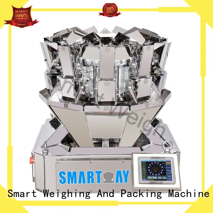 mini multihead weigher packing machine smart discharge Smart Weigh Brand 1