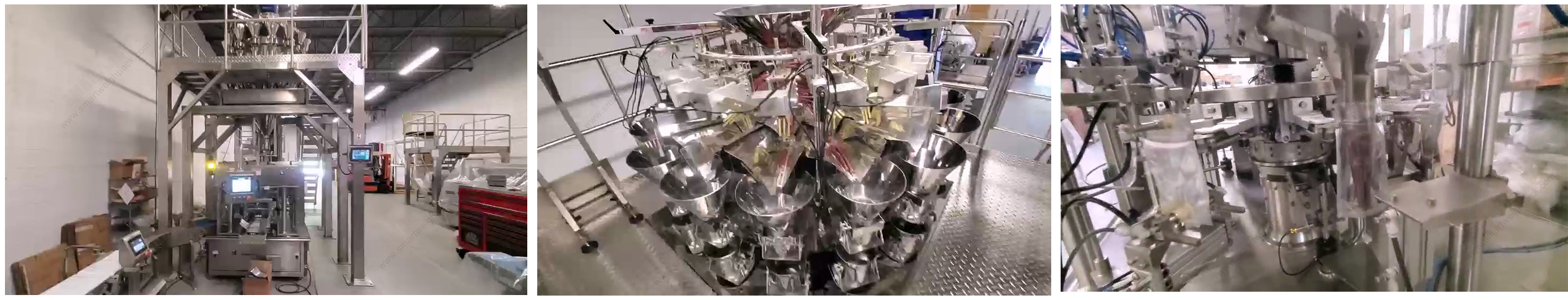 Beef Stick Pouch Filling Sealing Machine with Auto Weighing Multihead Weigher 6