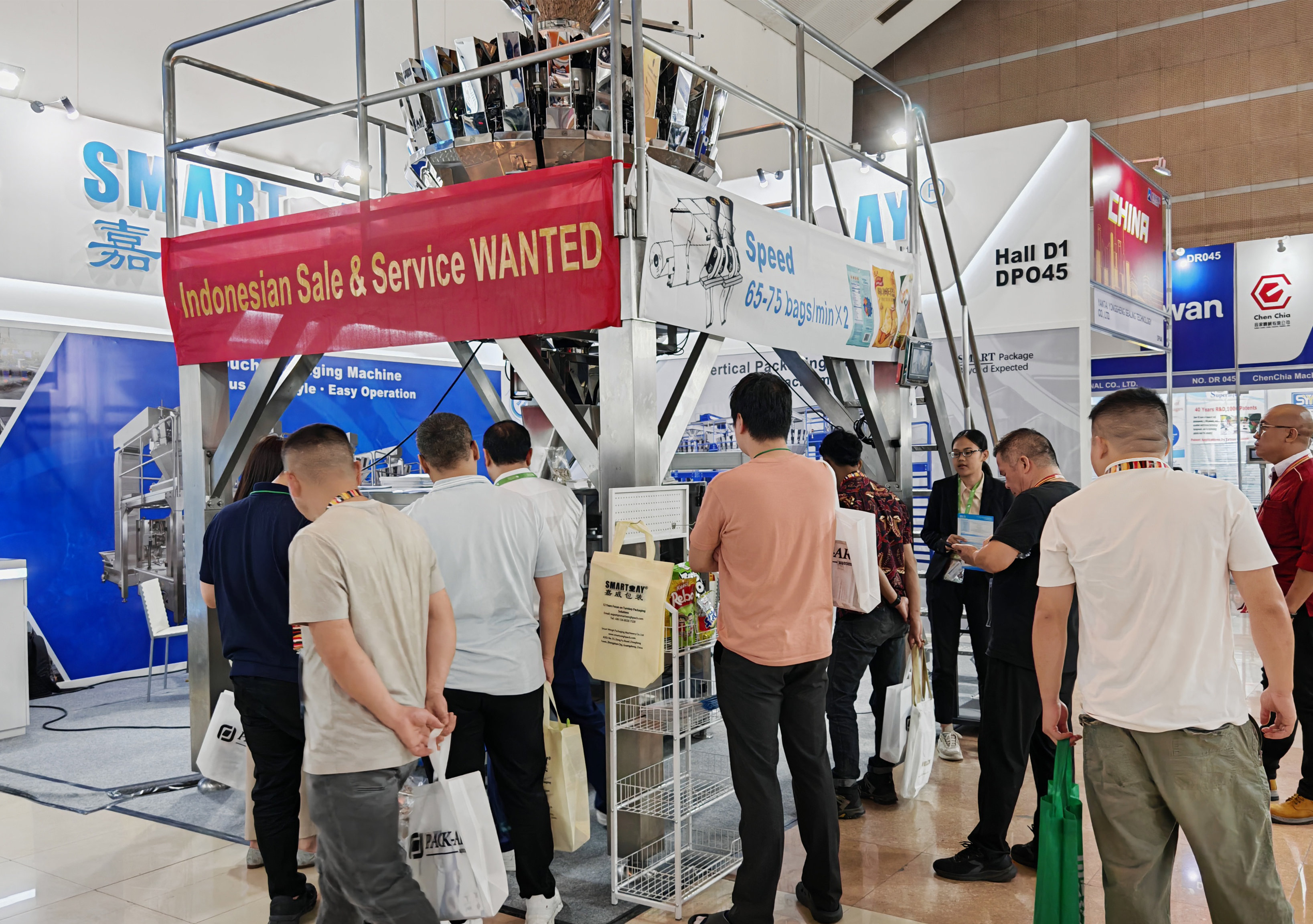 Béntang ALLPACK Indonésia 2025: Lini Kemasan Smart Weigh 180 Bungkus/Min 2