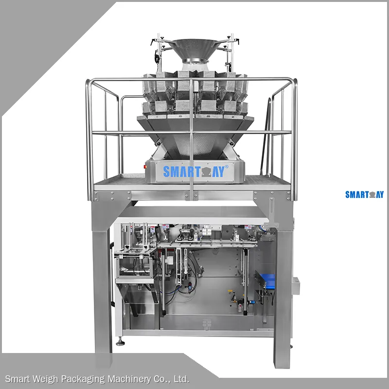 Granules Pouch Packing Machine with Multihead Weigher – Auto Weigh & Seal 1