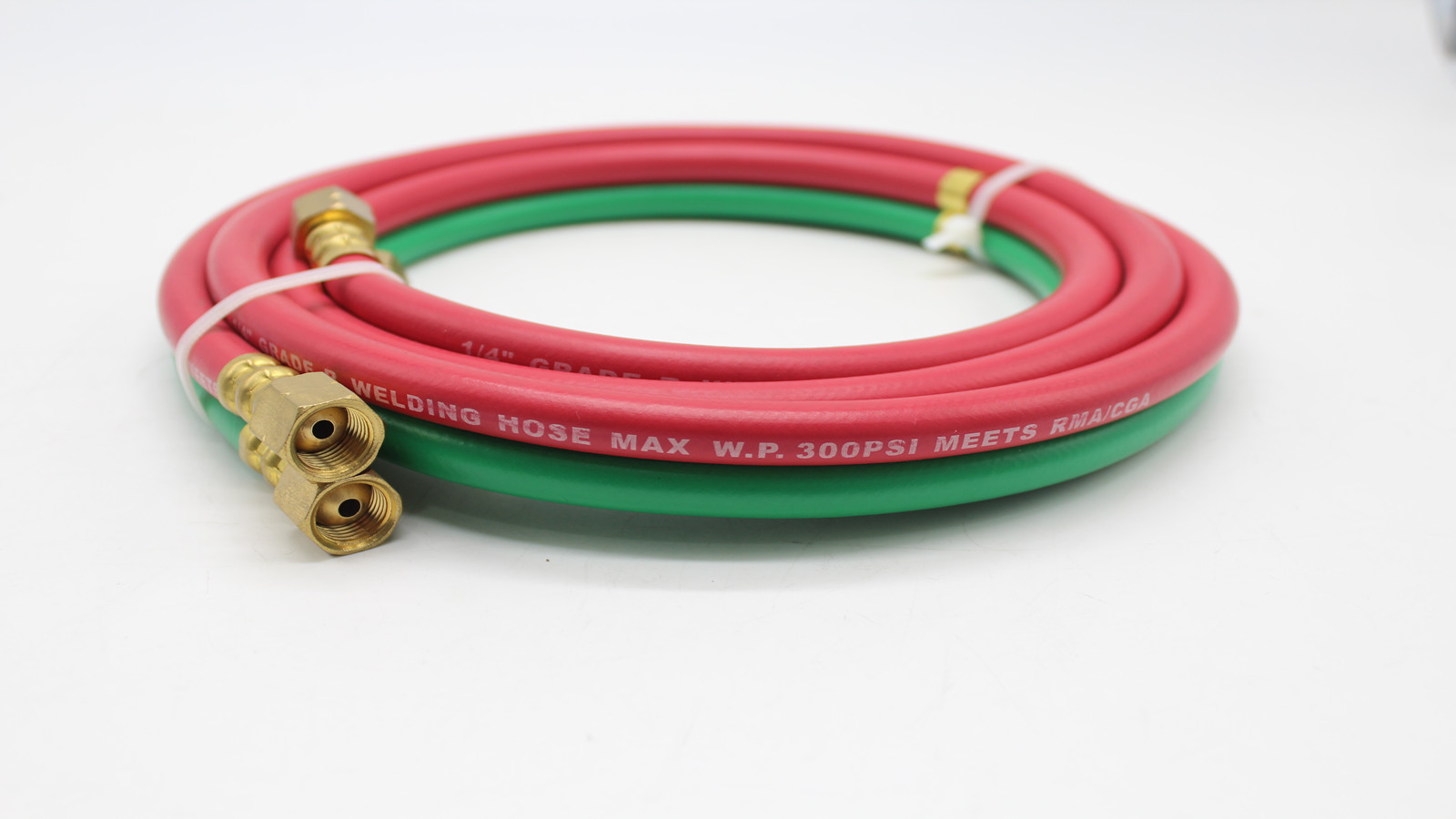 ISO3821 Standard Red and Green Grade R I.D 1/4'' x 25ft W.P 300Psi Twin Hose for US Market | PASSIONHOSE 9