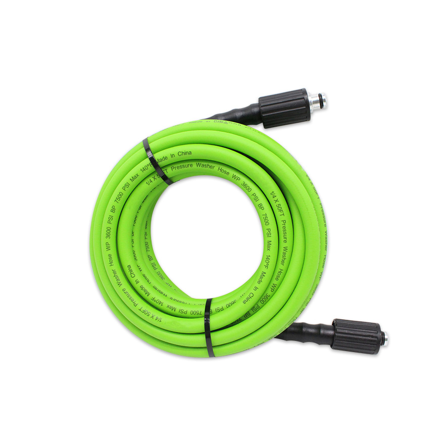 Customized 1/4 x 25ft / 50ft Kink Free High Pressure Car Washer Hose 3600PSI with M22 Fittings | PASSIONHOSE 12