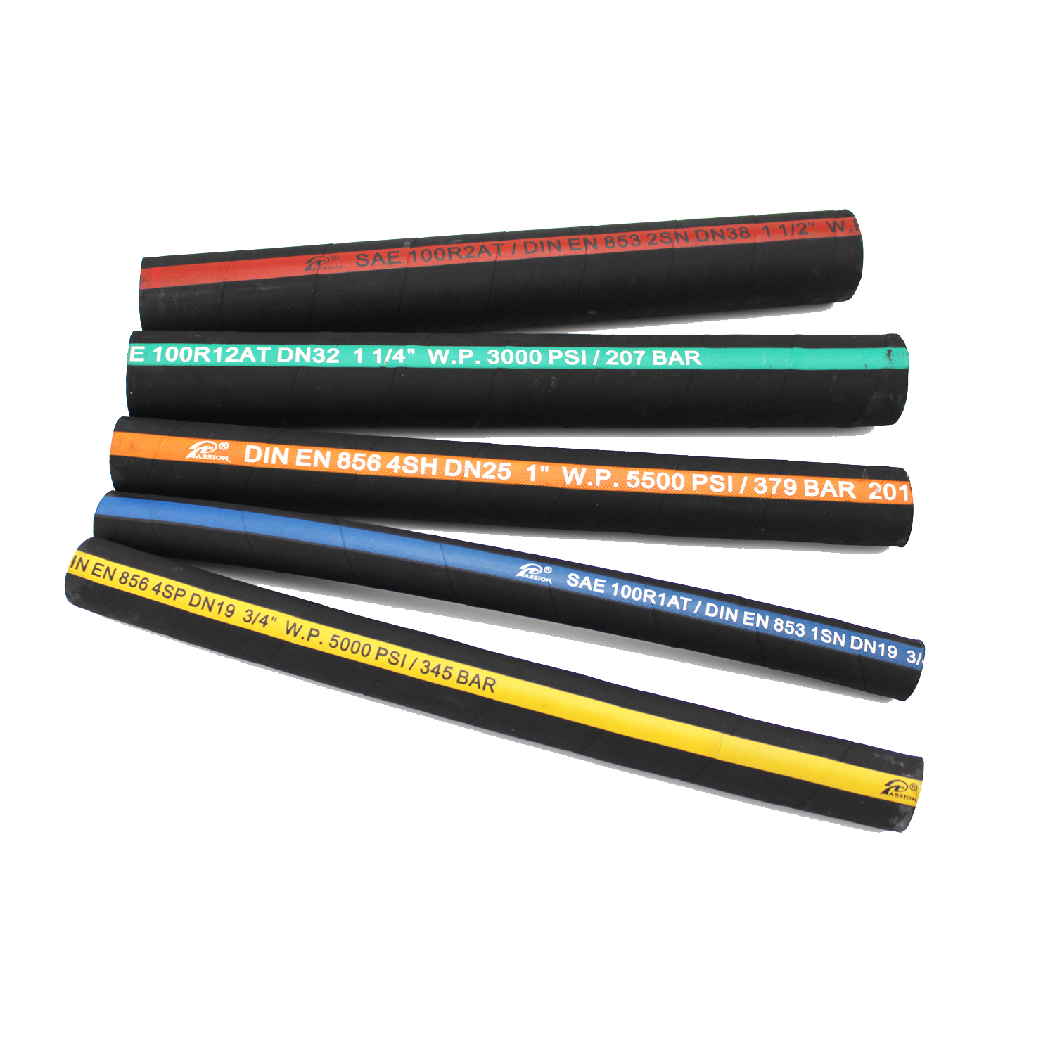 Smooth Surface EN853 2SN SAE100 R2AT Hydraulic Rubber Hose Manufacturers | PASSIONHOSE 8