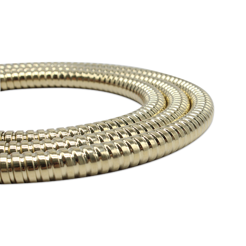 Customized Zirconium Gold Shower Hose 1.5 M Long Double Lock with Double Lock for Bathroom Room manufacturers From China 12