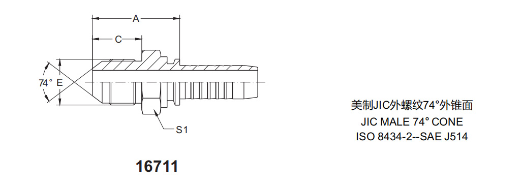 JIC Male 37 Degree High Pressure Hydraulic Hose Fittings Ends | PASSIONHOSE 8