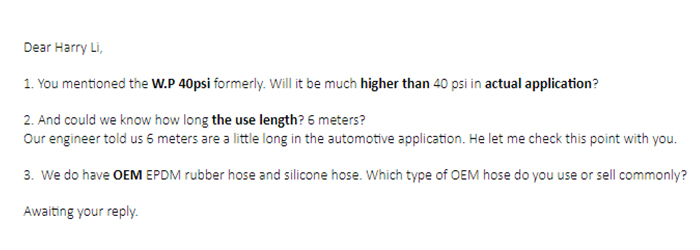 Customized EPDM Rubber Hose 2