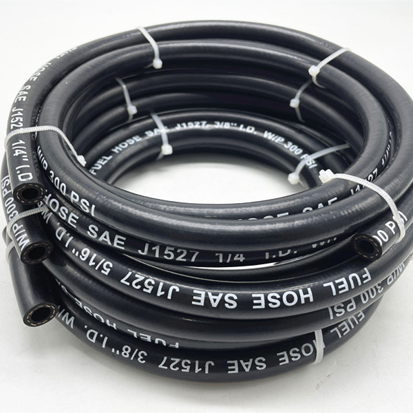 300 psi Flexible Black Middle Pressure Rubber Fuel Gasoline Hose | PASSIONHOSE 10