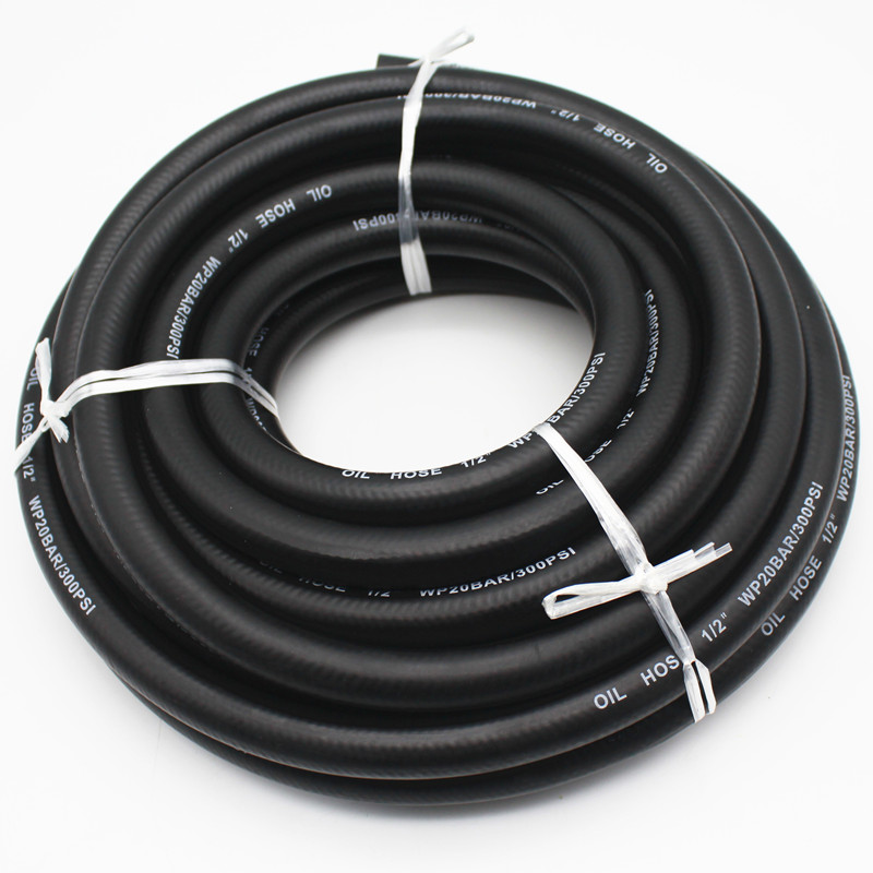300 psi Flexible Black Middle Pressure Rubber Fuel Gasoline Hose | PASSIONHOSE 6
