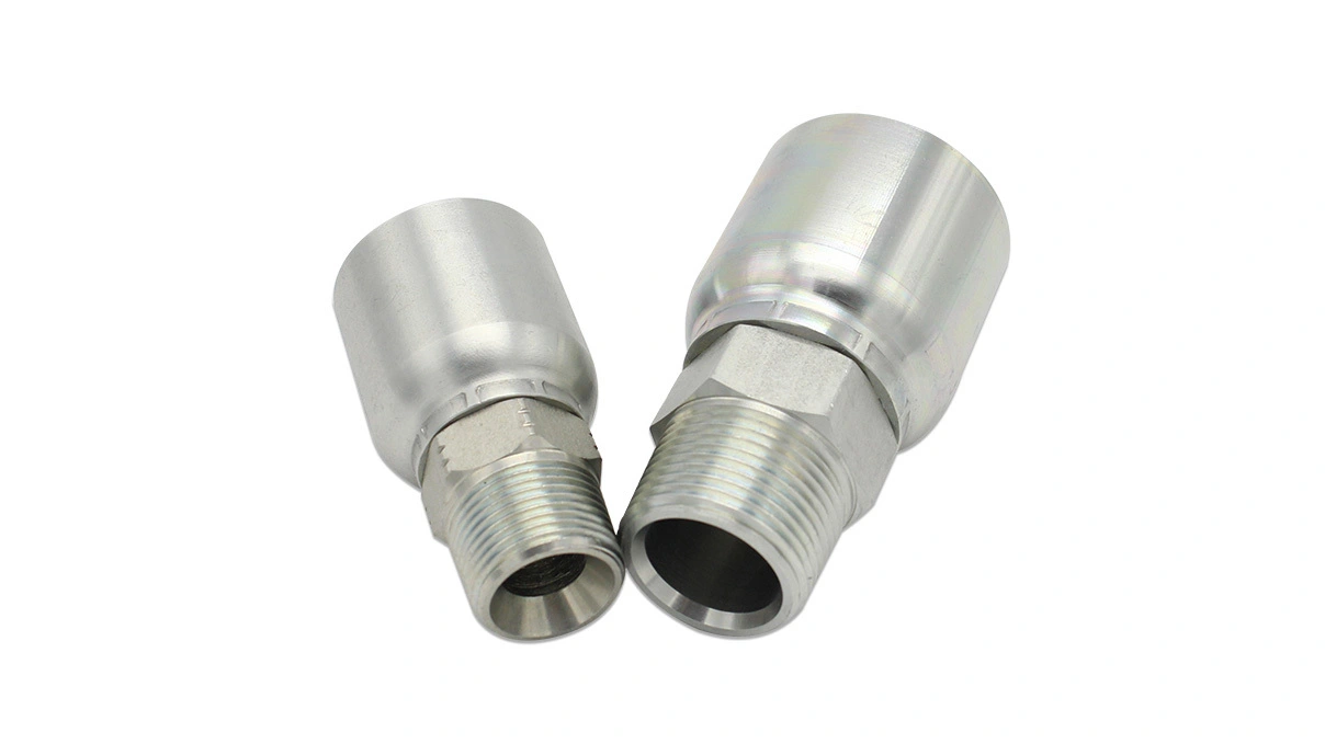 No skiving Crimp NPT Male High Pressure 1 Piece Hydraulic Hose Fitting | PASSIONHOSE 1