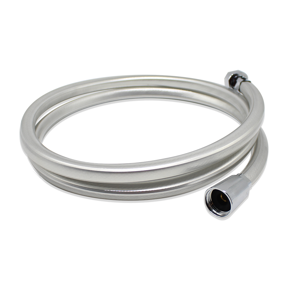 1.2M 1.5M 2M Non-toxic Leakproof Handheld Shower Head Hose Flexible Anti-Kink PVC Silver Color Hose 9