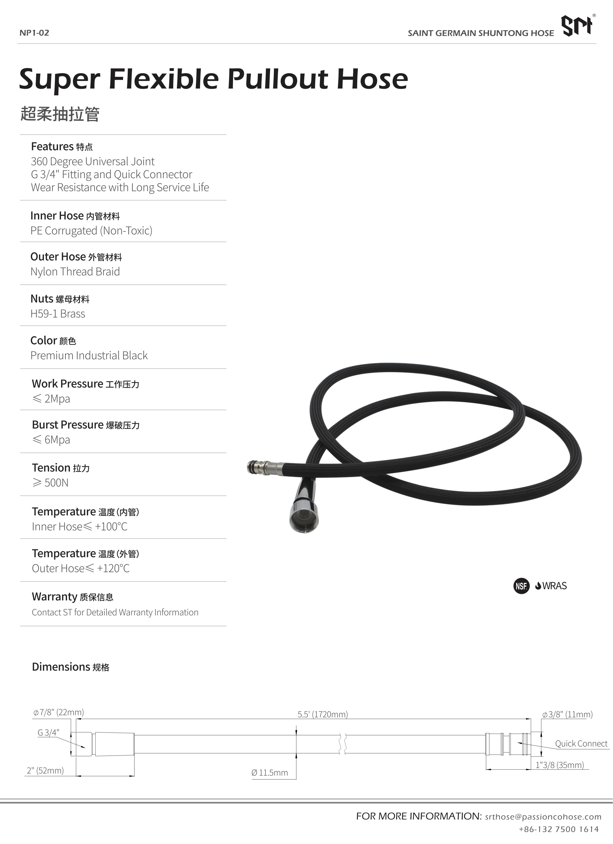 kitchen tap pull out hose at Wholesale Prices | PASSIONHOSE 9