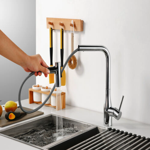 Nylon PE Pull Out Down Replacement Hose Pipe For Kitchen Faucet 16