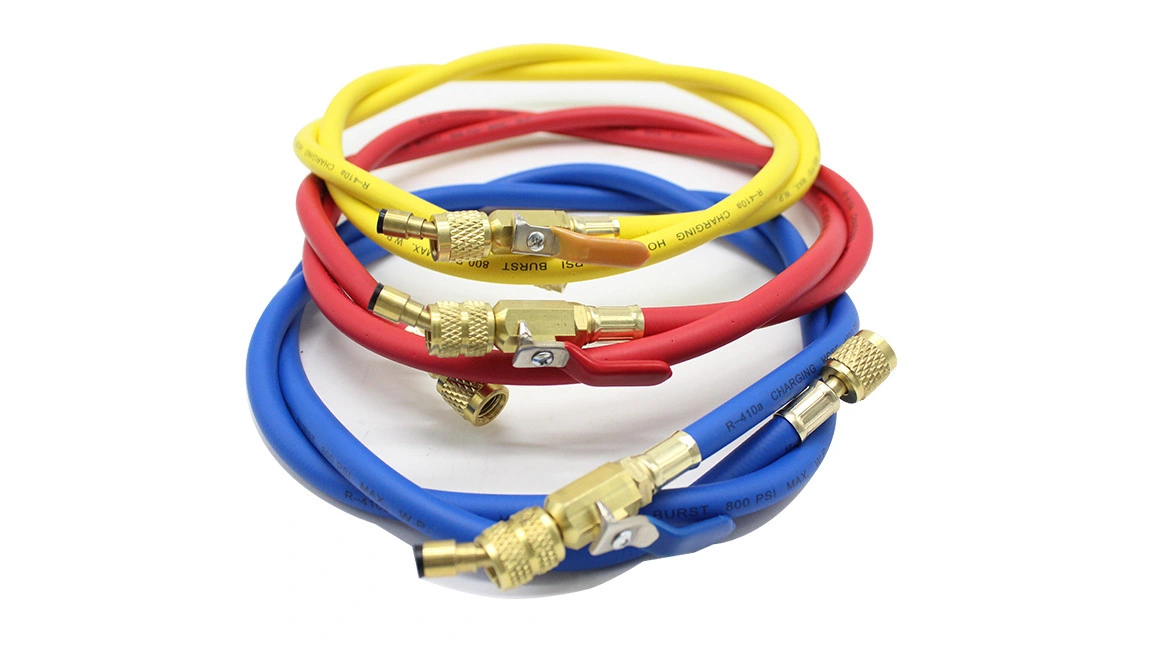 High Pressure Flexible W.P 500psi 600psi 800psi R410a Refrigerant Charging Hose | PASSIONHOSE 1