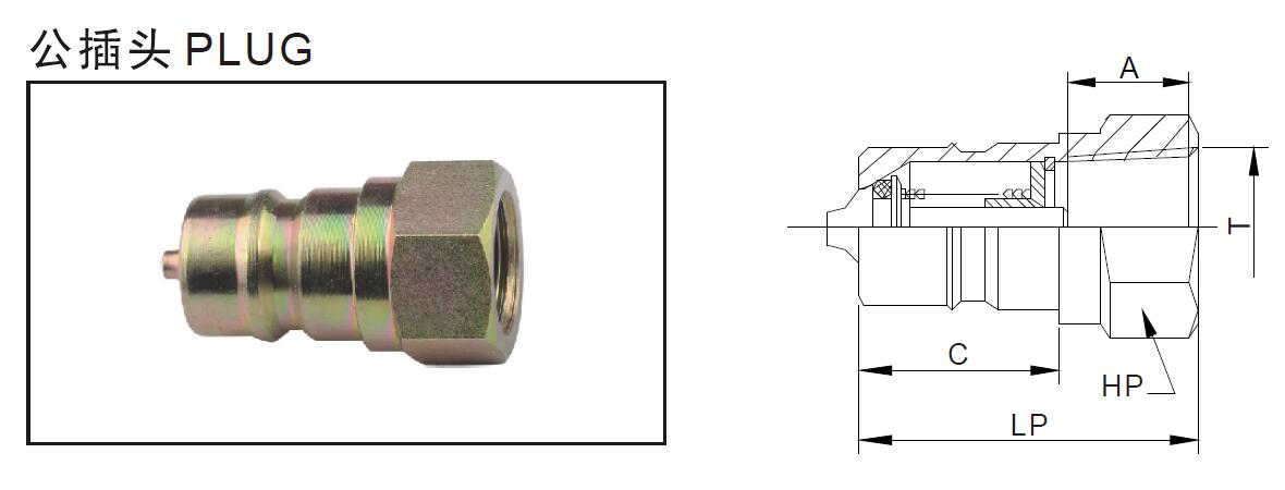 ISO 7241-A NPT BSP Hydraulic High Pressure Quick Release Coupling Quick Coupling 11