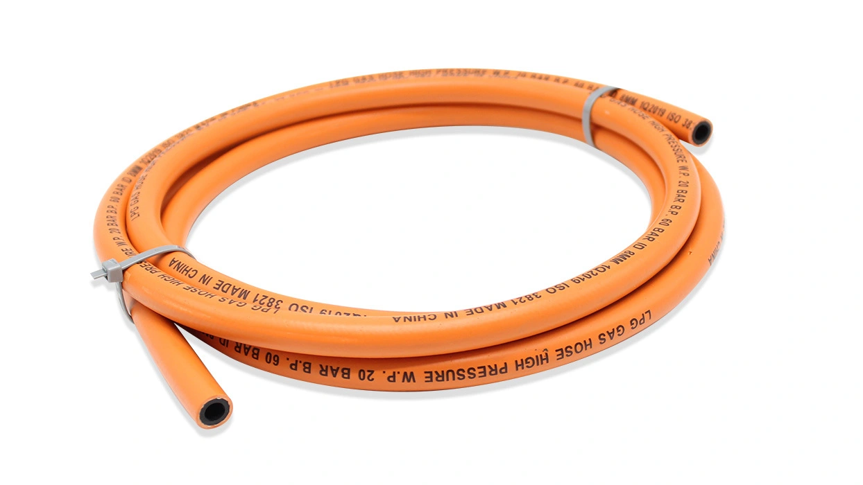 ISO3821 Standard High Pressure Orange Color 8MM Rubber Gas Hoses for Kitchens | PASSIONHOSE 1